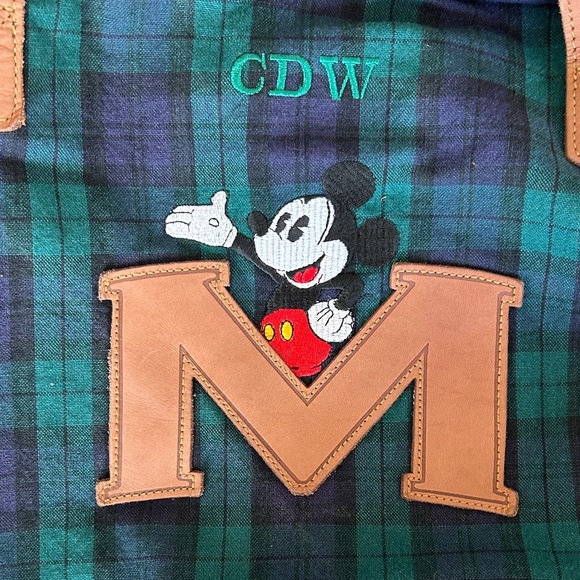 Micky Mouse Plaid Duffel Bag - Green and Brown - Picture 8 of 8